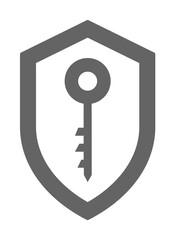 Aufkleber - Shield icon. Element of internet security icon. Premium quality graphic design icon. Signs and symbols collection icon for websites, web design, mobile app