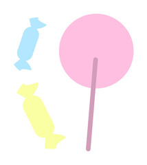 Aufkleber - Candy, lollipop icon. Simple color elements of kindergarten icons for ui and ux, website or mobile application