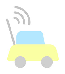 Aufkleber - Car, toy icon. Simple color elements of kindergarten icons for ui and ux, website or mobile application