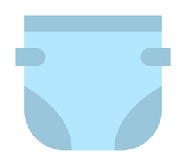 Poster - Diaper, clothes icon. Simple color elements of kindergarten icons for ui and ux, website or mobile application