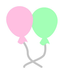 Aufkleber - Balloon, air icon. Simple color elements of kindergarten icons for ui and ux, website or mobile application