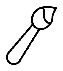 Aufkleber - Brush, painter icon. Simple line, outline elements of kindergarten icons for ui and ux, website or mobile application