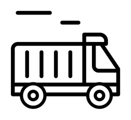 Aufkleber - Delivery truck, manufacturing icon. Simple line, outline elements of production icons for ui and ux, website or mobile application