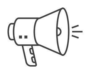 Aufkleber - advertising, bullhorn icon. Element of marketing and advertising icon for mobile concept and web apps. Thin line advertising, bullhorn icon can be used for web and mobile