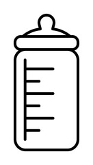 Poster - Milk bottle icon. Element of maternity culture. Thin icon for website design and development, app development. Premium icon