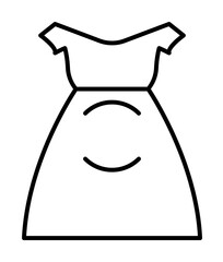 Poster - Maternity, clothe icon. Element of maternity culture. Thin icon for website design and development, app development. Premium icon
