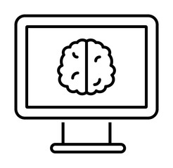 Poster - Medical technology, brain icon. Element of medical technology icon