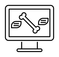 Poster - Medical technology, bone icon. Element of medical technology icon