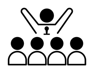 Aufkleber - performance, leader icon. Element of harmful things icon for mobile concept and web apps. Detailed performance, leader icon can be used for web and mobile