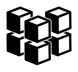 Poster - geometric cube icon. Element of harmful things icon for mobile concept and web apps. Detailed geometric cube icon can be used for web and mobile