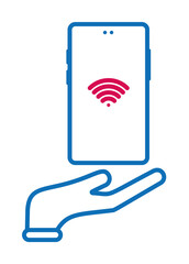Aufkleber - gift, phone, wi-fi icon. Element of mobile and smartphone icon for mobile concept and web apps. Detailed gift, phone, wi-fi icon can be used for web and mobile