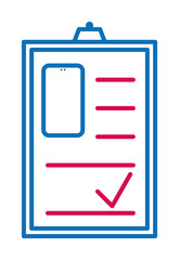 Aufkleber - bill, contact, cost, document, mobile, receipt, service icon. Element of mobile and smartphone icon for mobile concept and web apps. Detailed document, receipt, service icon