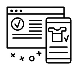 Fototapete - Online store telephone online shop icon. Element of online shopping icon