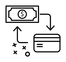 Poster - Card shop dollar icon. Element of online shopping icon