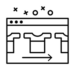 Poster - Web page icon. Element of online shopping icon