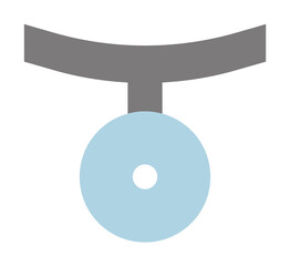 Aufkleber - frontal reflex illustration. Element of optometry icon for mobile concept and web apps. Colored frontal reflex illustration can be used for web and mobile