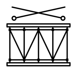 Aufkleber - Patrick day, drum, instrument, parade icon. Element of Patrick day for mobile concept and web apps illustration. Thin line icon for website design and development, app development
