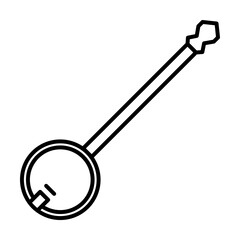 Aufkleber - Patrick day, banjo, folk, instrument, musical, string icon. Element of Patrick day for mobile concept and web apps illustration. Thin line icon for website design and development