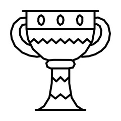 Aufkleber - Cup icon. Simple line, outline elements of Patrick's day icons for ui and ux, website or mobile application