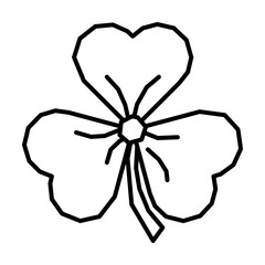 Aufkleber - Clover, plant icon. Simple line, outline elements of Patrick's day icons for ui and ux, website or mobile application