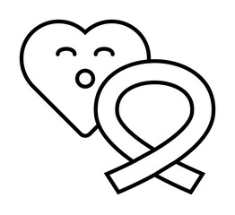Poster - Peace love cure heart icon. Element of peace day icon