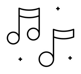 Poster - Music note icon. Element of peace day icon