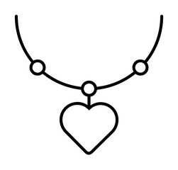 Poster - Chain love heart icon. Element of peace day icon