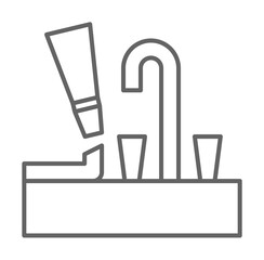 Aufkleber - Plumber, caulk, join water drop icon. Element of plumber icon. Thin line icon for website design and development, app development. Premium icon