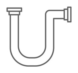 Aufkleber - Plumber, valve, water icon. Element of plumber icon. Thin line icon for website design and development, app development. Premium icon
