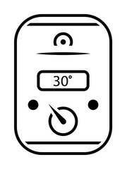 Aufkleber - boiler, electric, heating, supply icon. Element of plumbing and heating icon for mobile concept and web apps. Detailed boiler, electric, heating, supply icon can be used for web