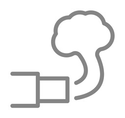 Aufkleber - Car, exhaust, smoke line icon. Element of pollution icon