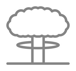 Aufkleber - Explosion line icon. Element of pollution icon