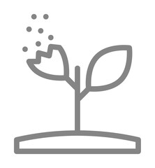 Aufkleber - Plant, pollution line icon. Element of pollution icon