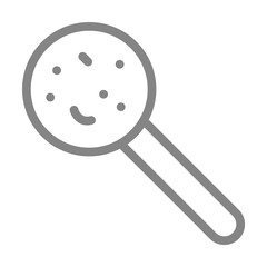 Poster - Virus, magnifier line icon. Element of pollution icon