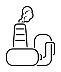 Aufkleber - power, industrial, manufacture icon. Element of earth pollution icon for mobile concept and web apps. Detailed power, industrial, manufacture icon can be used for web and mobile