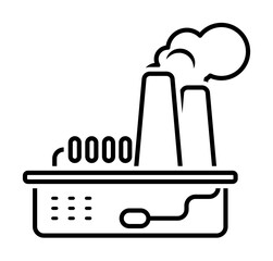 Poster - factory, pollution, center, industry icon. Element of earth pollution icon for mobile concept and web apps. Detailed factory, pollution, center, industry icon can be used for web