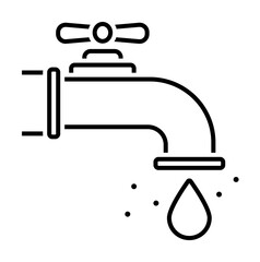 Aufkleber - water, tap, drop icon. Element of earth pollution icon for mobile concept and web apps. Detailed water, tap, drop icon can be used for web and mobile