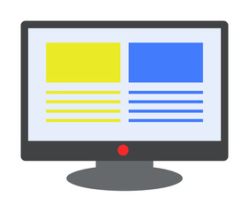 Aufkleber - computer settings colored icon