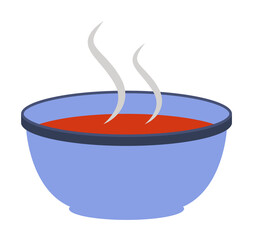 Poster - tomato soup colored illustration. Element of colored food icon for mobile concept and web apps. Detailed tomato soup icon can be used for web and mobile