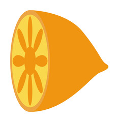 Aufkleber - lemon floor colored illustration. Element of colored food icon for mobile concept and web apps. Detailed lemon floor icon can be used for web and mobile