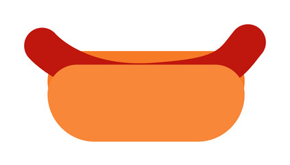 Poster - hot dog colored illustration. Element of colored food icon for mobile concept and web apps. Detailed hot dog icon can be used for web and mobile