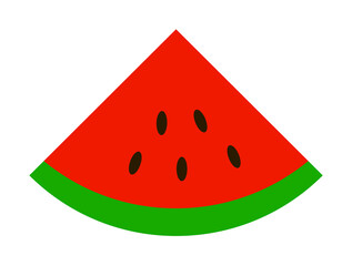 Aufkleber - piece of watermelon colored illustration. Element of colored food icon for mobile concept and web apps. Detailed piece of watermelon icon can be used for web and mobile