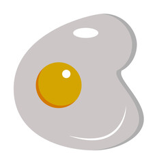 Aufkleber - omelette colored illustration. Element of colored food icon for mobile concept and web apps. Detailed omelette icon can be used for web and mobile