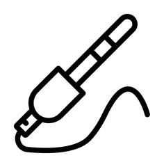 Poster - Sound, usb icon. Simple line, outline elements of rock n roll icons for ui and ux, website or mobile application