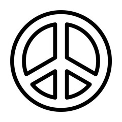 Poster - Circular icon. Simple line, outline elements of rock n roll icons for ui and ux, website or mobile application