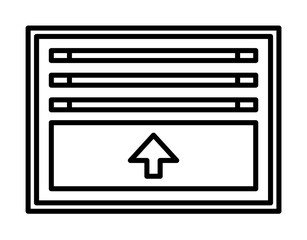 Aufkleber - Smart shade icon. Element of smart house icon for mobile concept and web apps. Thin line Smart shade icon can be used for web and mobile