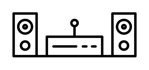 Aufkleber - Smart tv icon. Element of smart house icon for mobile concept and web apps. Thin line Smart tv icon can be used for web and mobile