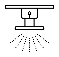 Aufkleber - Smart smoke detector icon. Element of smart house icon for mobile concept and web apps. Thin line Smart smoke detector icon can be used for web and mobile