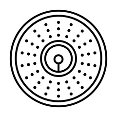 Aufkleber - Smart smoke detector icon. Element of smart house icon for mobile concept and web apps. Thin line Smart smoke detector icon can be used for web and mobile
