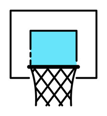 Poster - Basketball, basket, sport icon. Element of color sport icon. Premium quality graphic design icon. Signs and symbols collection icon for websites, web design, mobile app